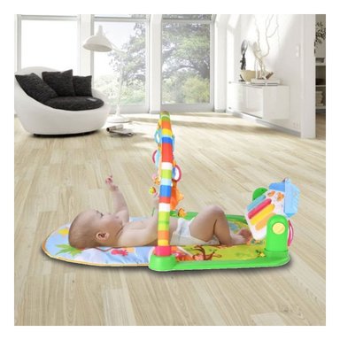 PACK4 PLATAFORMA DE ESTIMULACION PARA BEBE CON PIANO CASITA VERDE HUANGER - 5