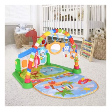 SET DE ESTIMULACION PARA BEBE CON PIANO CASITA VERDE HUANGER Y+POST IT - 2