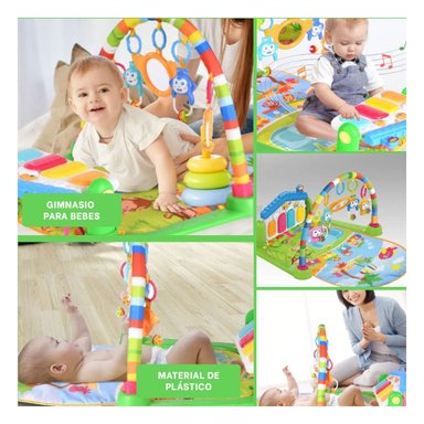 SET DE ESTIMULACION PARA BEBE CON PIANO CASITA VERDE HUANGER Y+POST IT - 5