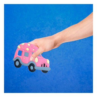 PACK4 ARTICULO DE DENTICION INFANTIL EN SILICONA CON PUNTOS ROSADO - 5