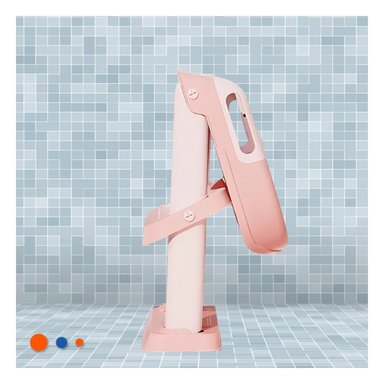 SILLA PARA BANO CON ESCALERA ROSADO AJUSTABLE Y ANTIDESLIZANTE Y+REGALO STICKER - 5