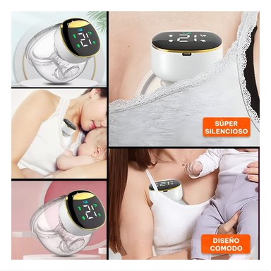 SACALECHE PORTATIL ELECTRICO LECHE DORADO MOVIL Y COMODO PARA MAMA Y+LIGAS REGALO - 5