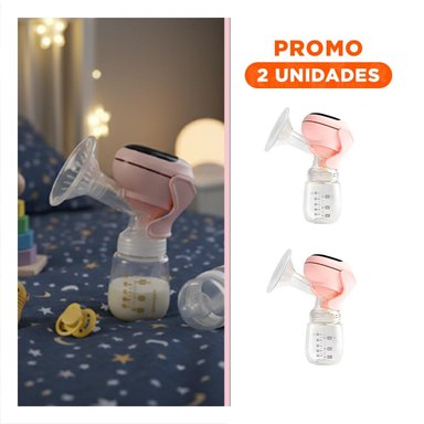 PACK2 UNIDAD PORTATIL ELECTRICO LECHE ROSADO MOVIL Y COMODO PARA MAMA - 1