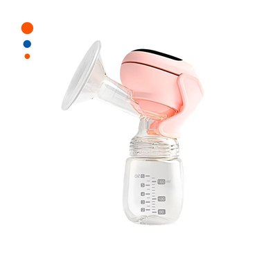 EXTRACTOR PORTATIL ELECTRICO LECHE ROSADO FACIL Y SEGURO PARA MAMA Y+PAPEL REGALO - 1