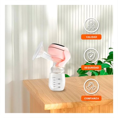 EXTRACTOR PORTATIL ELECTRICO LECHE ROSADO FACIL Y SEGURO PARA MAMA Y+PAPEL REGALO - 3