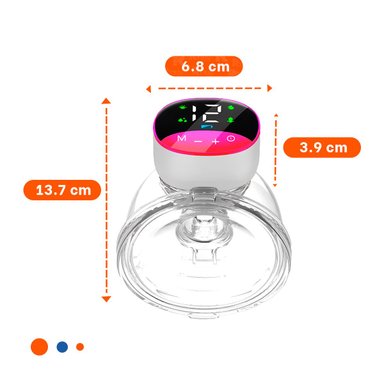 DISPOSITIVO PORTATIL ELECTRICO LECHE FUCSIA COMODO Y SEGURO PARA USO Y+REGALO STICKER - 4