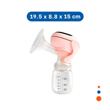 PACK2 BOMBA MOVIL ELECTRICA LECHE ROSADO SEGURO Y FACIL PARA MAMA Y+REGALO STICKER - 4