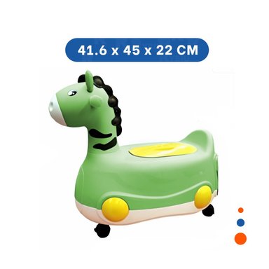 RECIPIENTE LIGERO JIRAFA CON RUEDAS VERDE FACIL Y MOVIL PARA NINOS Y+LIGAS REGALO - 4