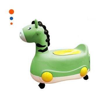 CONTENEDOR LIGERO JIRAFA CON RUEDAS VERDE SEGURO Y COMODO PARA CASA Y+REGALO STICKER - 3