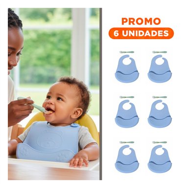 PACK6 PROTECTOR DE SILICONA CELESTE OSITO SEGURO E HIGIENICO - 1