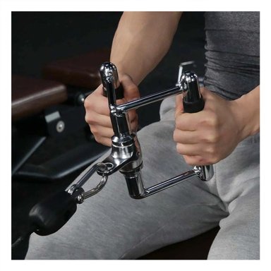 PACK2 ASA POLEA 360 GRADOS PLATEADO PARA ACTIVIDAD FISICA EN CASA O GIMNASIO SEGURO - 5