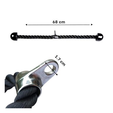 PACK6 IMPLEMENTO DE FUERZA PARA TRABAJO DE BICEPS TRICEPS NEGRO Y+REGALO STICKER - 4