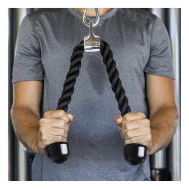 PACK2 SOPORTE DE ENTRENAMIENTO PARA BICEPS TRICEPS CON AGARRE DOBLE NEGRO Y+REGALO STICKER - 3