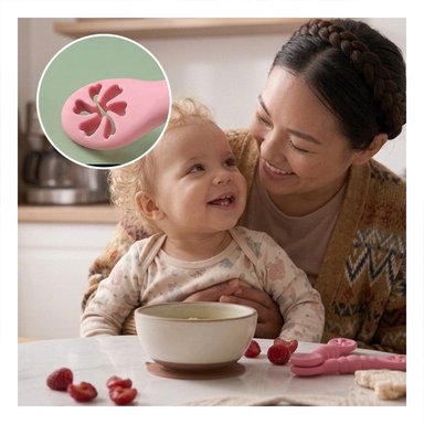 PACK4 SET 3 PRE CUCHARAS PARA YOGUIS DEL BEBE COMODO Y SEGURO COLOR ROSADO - 3