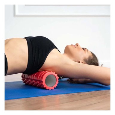 PACK4 RUEDA FITNESS ROLLER ROJO PERFECTA PARA USO SEGURO Y LIBERAR TENSION Y+PAPEL REGALO - 2