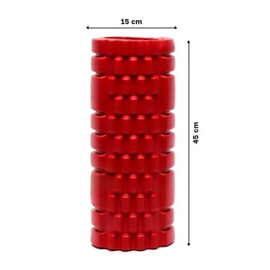 PACK4 RUEDA FITNESS ROLLER ROJO PERFECTA PARA USO SEGURO Y LIBERAR TENSION Y+PAPEL REGALO - 4
