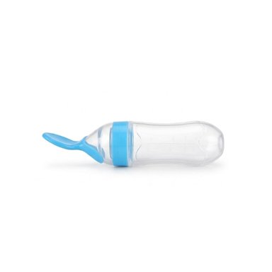 PACK4 CHUPO CON CUCHARA PARA COMIDA LIQUIDA Y SOLIDA FACIL CELESTE Y+PAPEL REGALO - 3