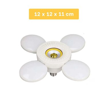 PACK6 CENTRO LUMINOSO 4 HELICES AMARILLO CON ENFOQUE AMPLIO UNIFORME Y+PAPEL REGALO - 4