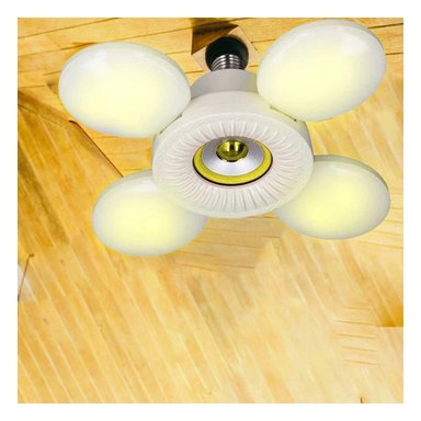 PACK6 CENTRO LUMINOSO 4 HELICES AMARILLO CON ENFOQUE AMPLIO UNIFORME Y+PAPEL REGALO - 5