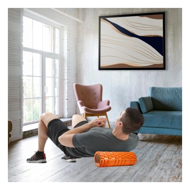 PACK4 RODILLO ROLLER 29X9 EN ANARANJADO VERSATIL PARA YOGA Y ENTRENAMIENTO - 5