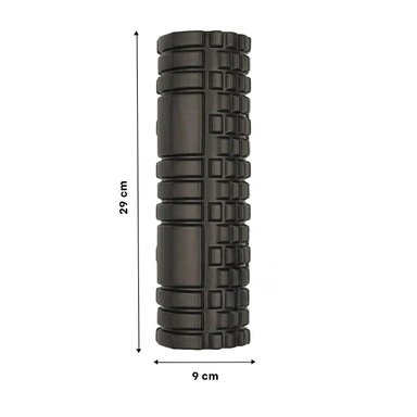 PACK12 ROLLO DEPORTIVO 29X9 EN NEGRO PROFESIONAL PARA YOGA Y ESTIRAMIENTO Y+PAPEL REGALO - 4