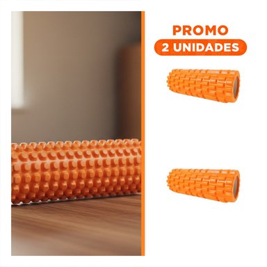 PACK2 ROLLO DEPORTIVO 29X9 EN ANARANJADO DURABLE PARA ESTIRAMIENTO Y ACTIVIDAD FISICA - 1