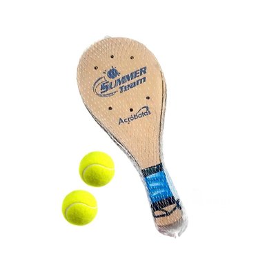 PACK2 PALETAS DE PLAYA JUNIOR CON PELOTA PARA JUEGO EN PAREJA Y+REGALO STICKER - 2