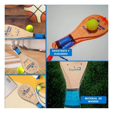 PACK DE PALETAS DE PLAYA JUNIOR CON PELOTA PARA VERANO Y+POST IT - 5