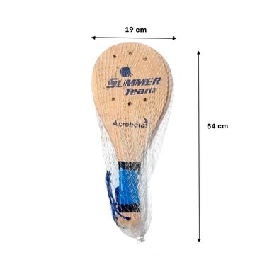 PACK4 SET DE PALETAS DE PLAYA PARA ADULTO CON PELOTA PARA ENTRETENIMIENTO Y+REGALO STICKER - 4