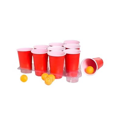 PACK6 KIT DE PING PONG CON VASOS PARA JUEGO SOCIAL Y+REGALO STICKER - 2