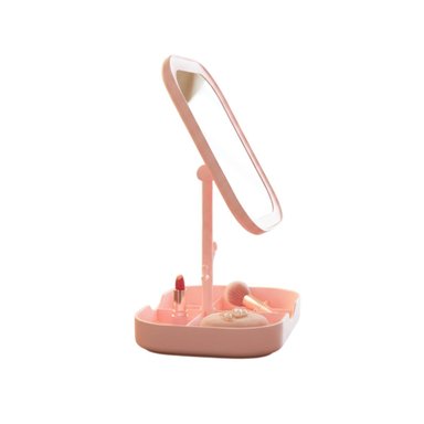 PACK12 UNIDAD TOCADOR LED CUADRADO ROSADO CON ORGANIZADOR INFERIOR Y+REGALO STICKER - 2