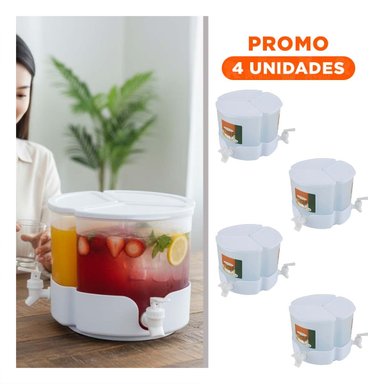 PACK4 CONTENEDOR DE HIELO VERDE CLIC LINEA COMODO Y DURADERO PARA COCINA Y+REGALO STICKER - 1