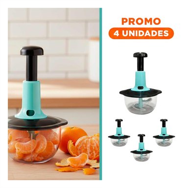 PACK4 PROCESADOR PARA COCINA MULTIFUNCIONAL 1 5L BLANCO Y PLOMO PARA PREPARAR Y+REGALO STICKER - 1