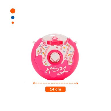 ENVASE PARA BEBIDAS CIRCULAR FUCSIA 14X5CM LIGERO Y RESISTENTE Y+REGALO STICKER - 4