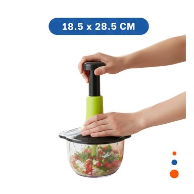 CORTADOR MULTIFUNCIONAL 1 5L BLANCO Y PLOMO PARA PREPARAR COMIDAS CASERAS Y+PAPEL REGALO - 4