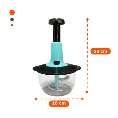 PACK2 CORTADOR DE VERDURAS MULTIFUNCIONAL 1 5L BLANCO Y PLOMO PARA USO FAMILIAR Y+PAPEL REGALO - 4