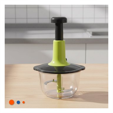 PICADORA COMPACTA MULTIFUNCIONAL 1 5L BLANCO Y PLOMO PARA USO DIARIO EN COCINA Y+REGALO STICKER - 2