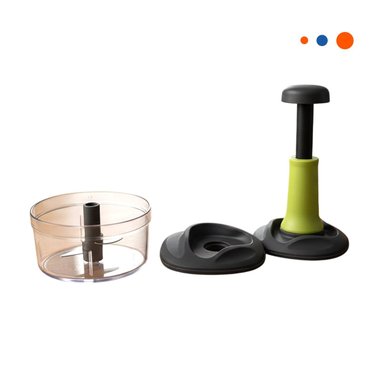 PICADORA COMPACTA MULTIFUNCIONAL 1 5L BLANCO Y PLOMO PARA USO DIARIO EN COCINA Y+REGALO STICKER - 3