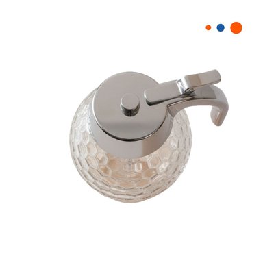 ENVASE FRASCO MIELERO 200ML TRANSPARENTE PARA SERVIR MIEL Y POSTRES Y+REGALO STICKER - 3
