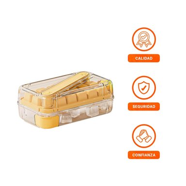 PACK6 RECIPIENTE DE CUBOS DE HIELO VERDE CLIC LINEA PARA COCTELES Y JUGOS Y+REGALO STICKER - 2