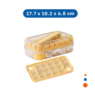 PACK6 RECIPIENTE DE CUBOS DE HIELO VERDE CLIC LINEA PARA COCTELES Y JUGOS Y+REGALO STICKER - 4
