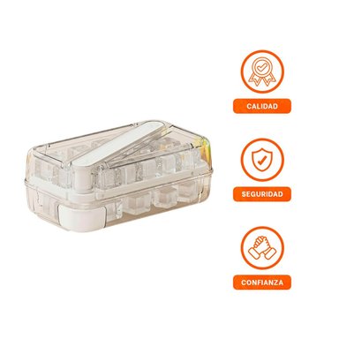 PACK6 RECIPIENTE DE CUBOS DE HIELO VERDE CLIC LINEA PARA COCTELES Y JUGOS Y+REGALO STICKER - 2