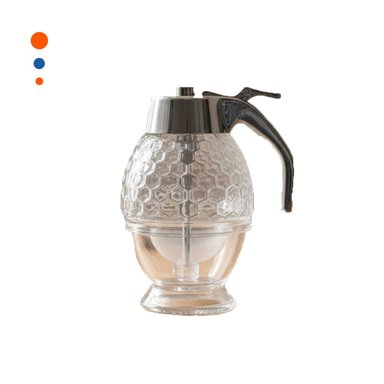 PACK12 FRASCO DE VIDRIO MIELERO 200ML TRANSPARENTE PARA COCINA Y USO DIARIO Y+REGALO STICKER - 2