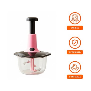 PROCESADOR COMPACTO MULTIFUNCIONAL 1 5L BLANCO Y PLOMO PARA COCINA RAPIDA Y FACIL - 3