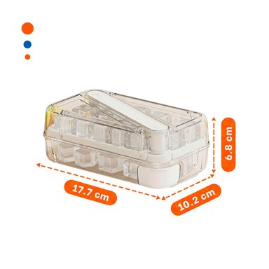 CONTENEDOR DE CUBOS DE HIELO VERDE CLIC LINEA RESISTENTE Y LIGERA Y+REGALO STICKER - 4