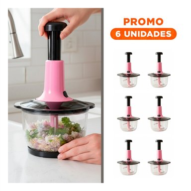PACK6 CORTADOR PARA COCINA MULTIFUNCIONAL 1 5L BLANCO Y PLOMO PARA USO DIARIO - 1
