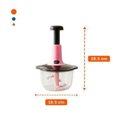 PACK6 CORTADOR PARA COCINA MULTIFUNCIONAL 1 5L BLANCO Y PLOMO PARA USO DIARIO - 4