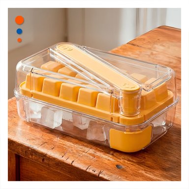 PACK4 RECIPIENTE DE HIELO VERDE CLIC LINEA VERSATIL PARA CONGELAR AGUA Y BEBIDAS - 2