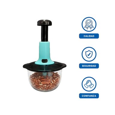 PROCESADOR COMPACTO MULTIFUNCIONAL 1 5L BLANCO Y PLOMO PARA COCINA RAPIDA Y FACIL - 3