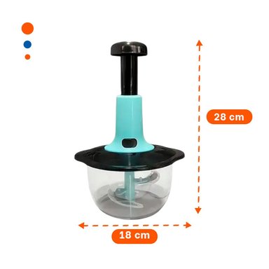 PROCESADOR COMPACTO MULTIFUNCIONAL 1 5L BLANCO Y PLOMO PARA COCINA RAPIDA Y FACIL - 4